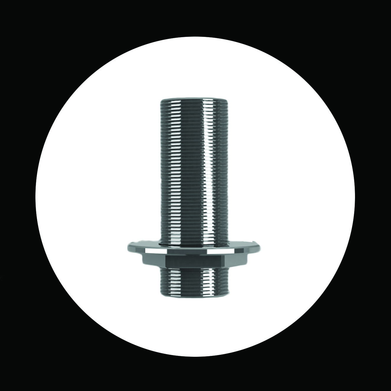 threaded tube and nut okroglo