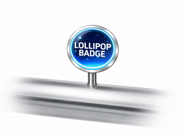 LOLLIPOP LED BADGES
